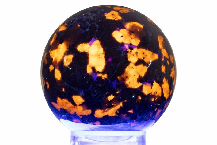 Fluorescent Polished Sodalite-Syenite Sphere - China #319369